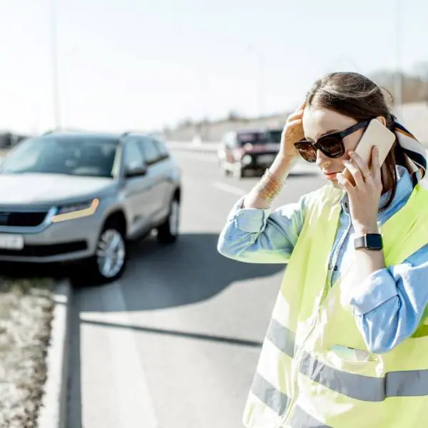 femme-au-telephone-après-accident