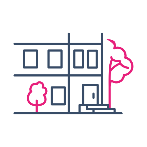 pictogramme d'un bâtiment éco-conçu