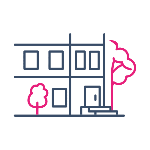 pictogramme d'un bâtiment éco-conçu