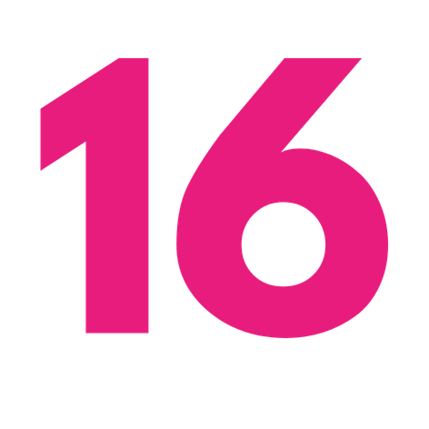 CHIFFRE 16 ROSE
